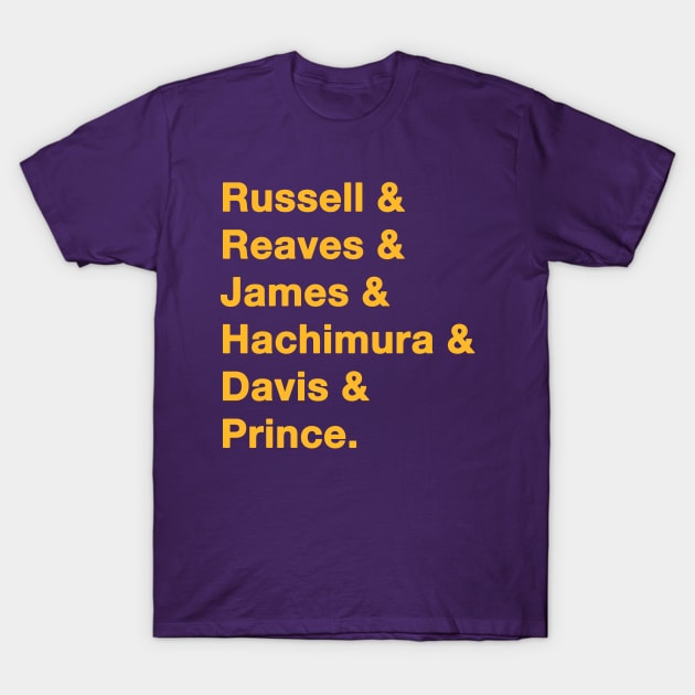 Lakers '23-'24 Playoff Squad T-Shirt by IdenticalExposure